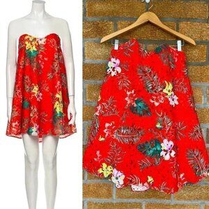 Caroline Constas Embroidered Bustier Dress xs